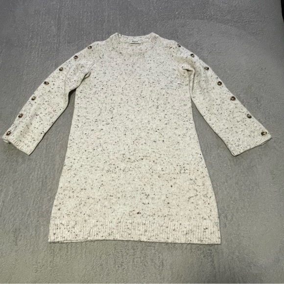 Madewell Donegal Button Sleeve Sweater Dress Size XS Fits Big - Picture 2 of 13
